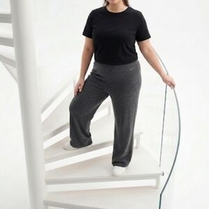 Donna Karan Sleepwear Gray Wide Leg Lounge Pants - Size XL